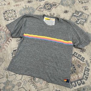 aviator nation cropped tshirt sz medium